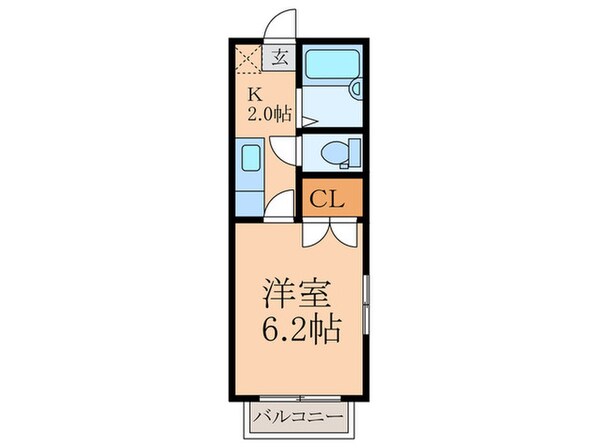 リファレンス北九大前の物件間取画像